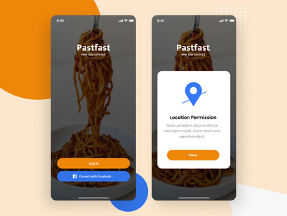 Food application, Sign in / Sign Up