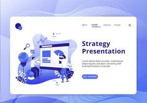 Business Strategy set Illustration