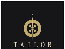 tailor logo icon illustration template combination of buttons for clothes, thread and sewing machine, for clothing product design, convection companies, fashion in vector form