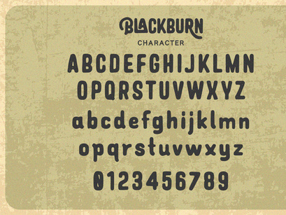 Blackburn - Vintage Font