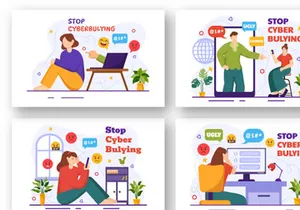 12 Stop Cyberbullying Illustration