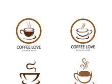 Coffee logo  icon vector illustration template