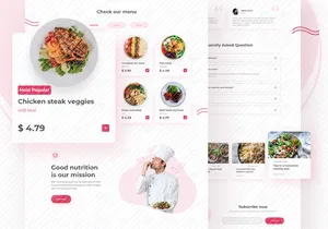 Vouwd - Landing Page for Healthy Food