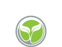Logos of green tree leaf ecology nature element vector