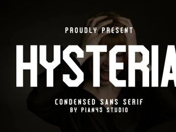Hysteria - Condensed Sans Serif preview picture