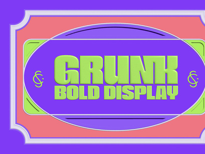 Grunk Bold Display Font