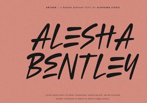 Archer - Rough Font
