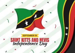 15 Independence Day Saint Kitts and Nevis Illustration