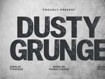 Dusty Grunge - Texture Display Font preview picture