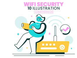 10 WiFi Security Wireless Technology Illustration preview picture