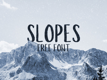Slopes Free Font preview picture