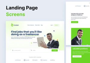 Greatjob - Freelance Landing Page UI Kit