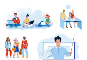 Education characters