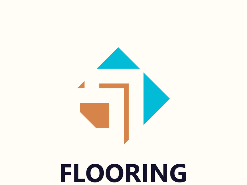 Flooring Logo design, custom Layer Vector elegant business store building