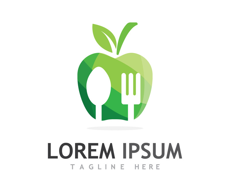 Leaf and spoon logo