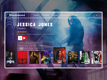 Movie Cinema Website Design preview picture
