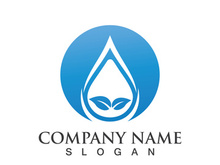 Water drop logo icon illustration template design