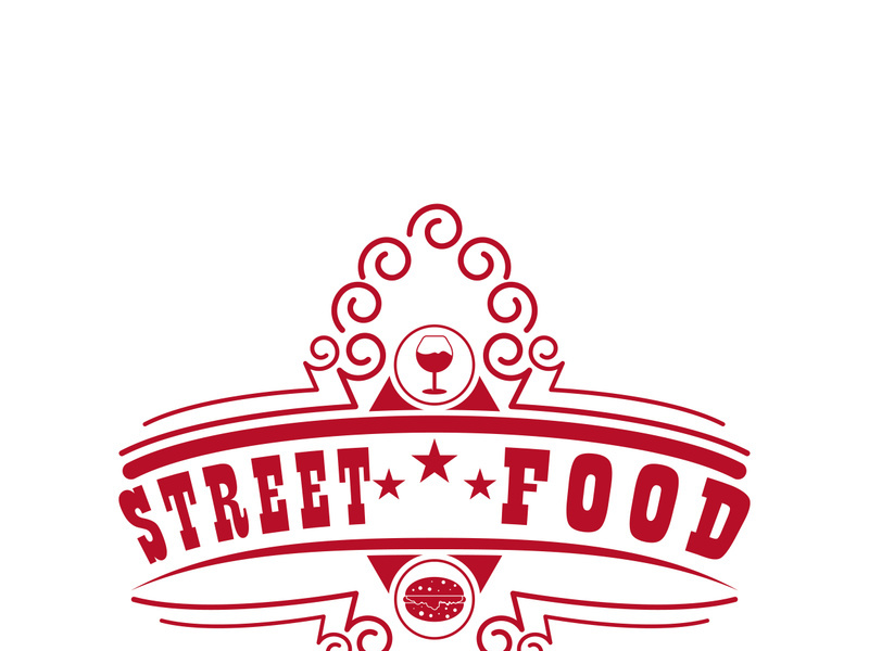 Street Food Chalk Handwriting Typography for Restaurant Street Food Chalk Handwriting Typography for Restaurant