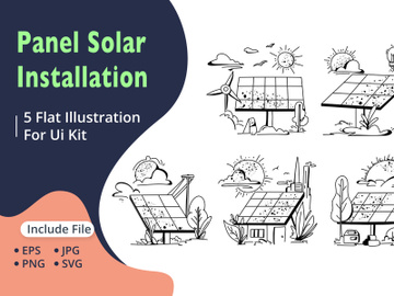 Technician Installing Solar Panels preview picture