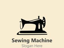 Sewing Machine Logo design concept, Tailor Sewing vector, Fashion Simple Design Template