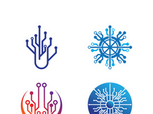 Technology logo images illustration design template