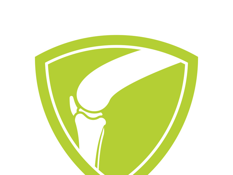 Joint bones vector logo design for orthopedic clinics and diagnostic centers