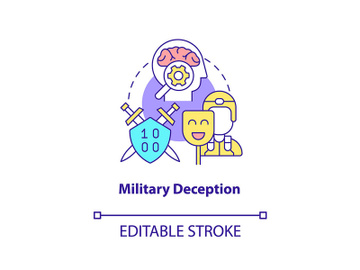 Military deception concept icon preview picture