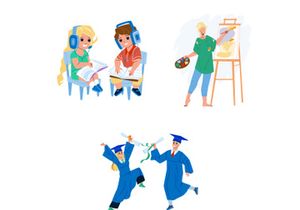 Education characters
