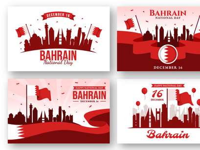 14 Bahrain National Day Illustration