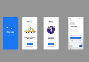 Weego E-hailing Mobile App UI Screens
