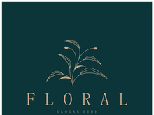 Elegant floral and leaf frame. Delicate botanical vector illustration for labels, spas, corporate identity, and wedding invitations