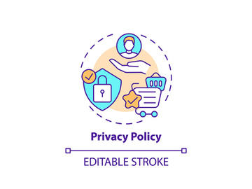 Privacy policy concept icon preview picture