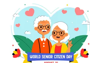10 World Senior Citizen Day Illustration