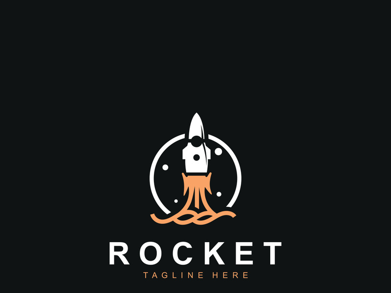Rocket Logo Design template technology Design Concept, Creative Symbol