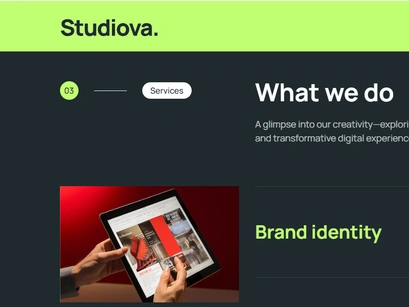 Studiova Bootstrap Website Template