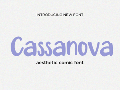 Cassanova - Aesthetic Comic Font