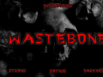 Wastebone - Display Blacletter Font preview picture