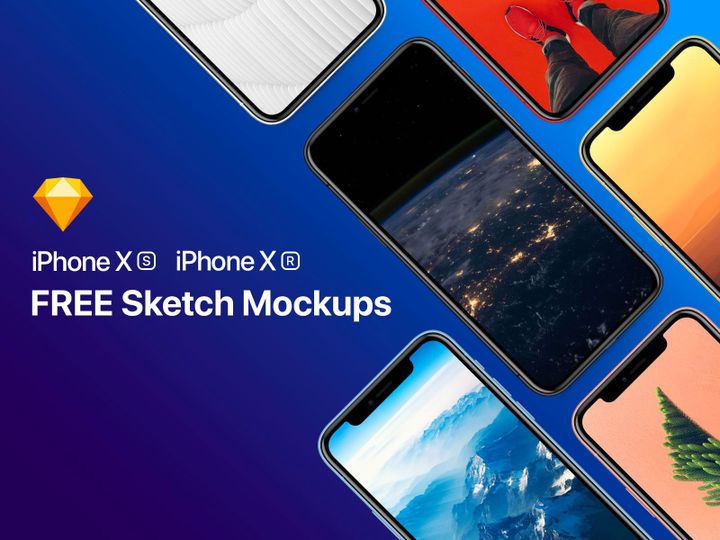iPhone Xr, Xs and Xs Max Mockups