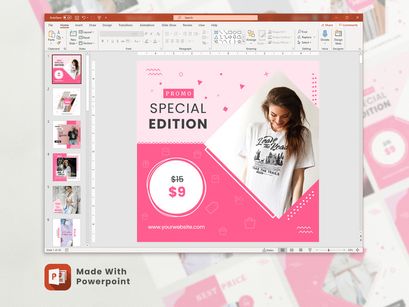 FASH - Instagram Feed Template Powerpoint