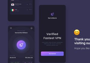 Servidora - VPN Mobile App UI Kit