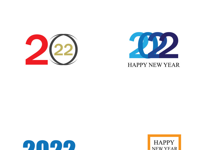 happy new year 2022 vector illustration design template