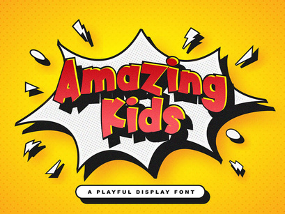 Amazing Kids - Playful Display Font