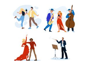 Dance music characters