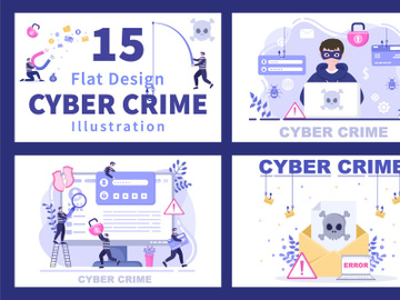 15 Cyber Crime Illustration preview picture