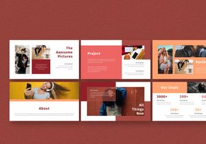 Hot Color Google Slide Template