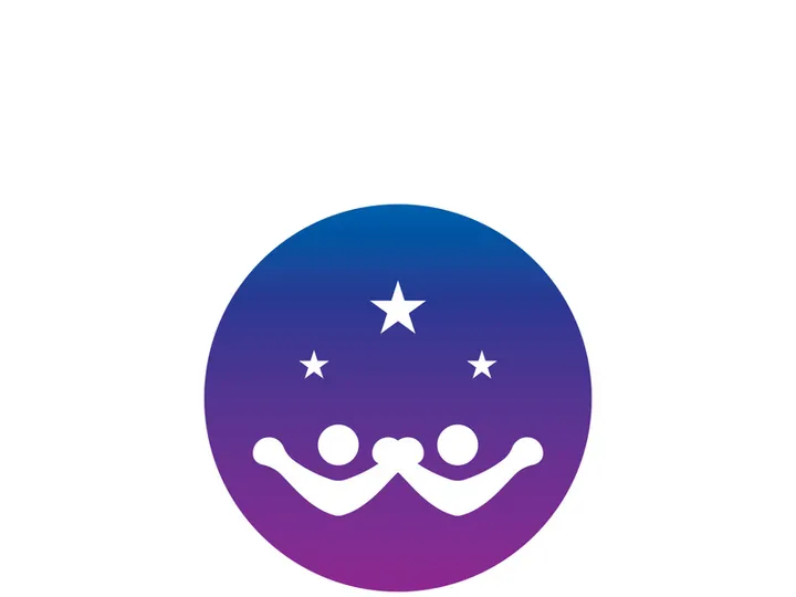 People star logo design to achieve a success or dream.