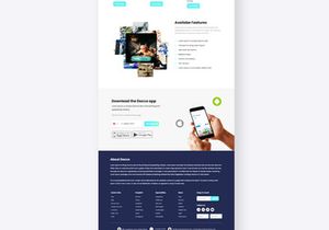 Hospital Management Website Landing Page Mockup