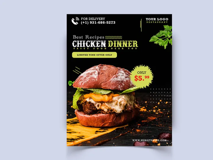 Food Social Media Post Template