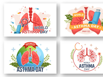 14 World Asthma Day Illustration