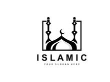 Mosque Logo, Vector Desain Template